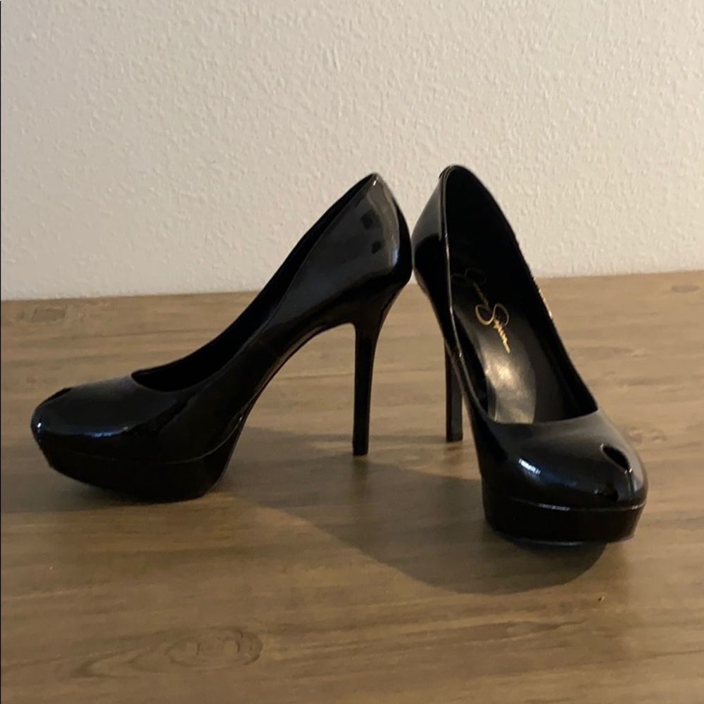 Jessica Simpson Black Patent Pump Heels